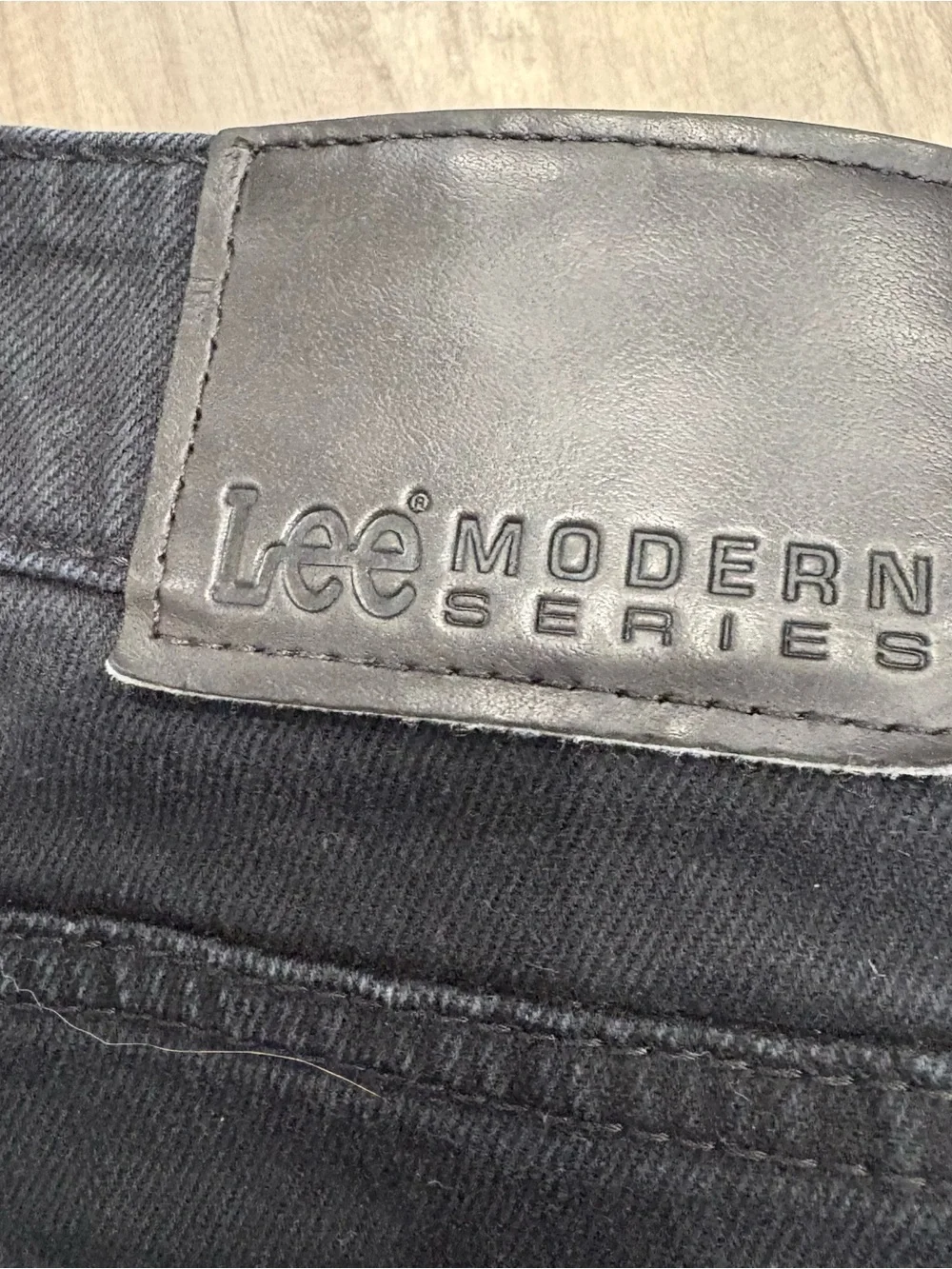 Lee Modern Series Black Straight Leg Mens Denim Jeans SZ 36x30